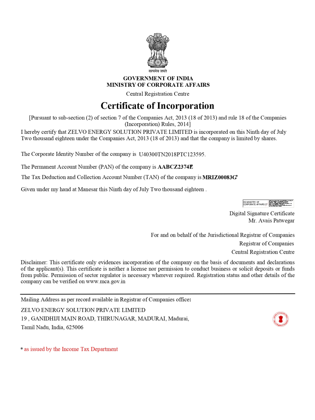 Green Renewable Solutions Corporation Company